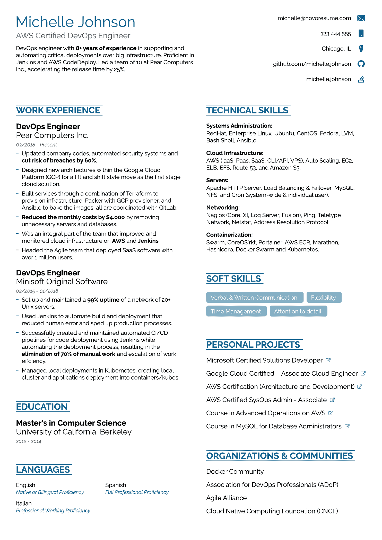 ats-friendly College Resume Template