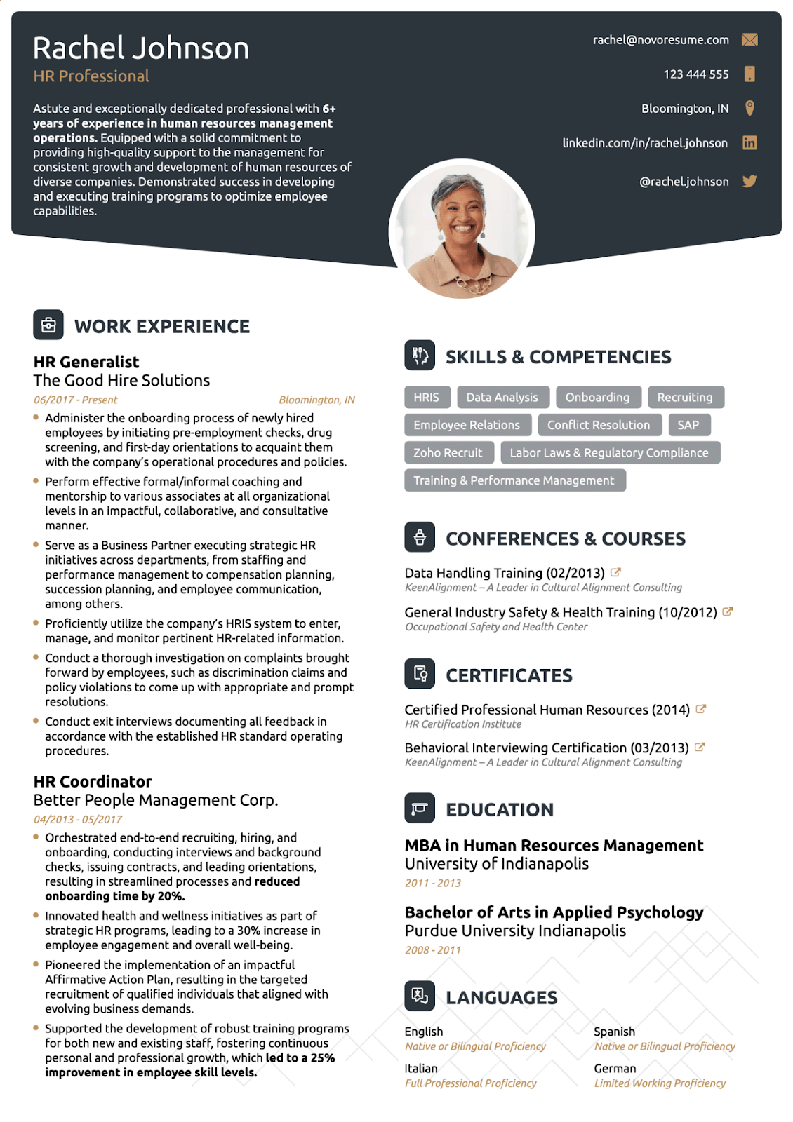 ats-friendly General Resume Template