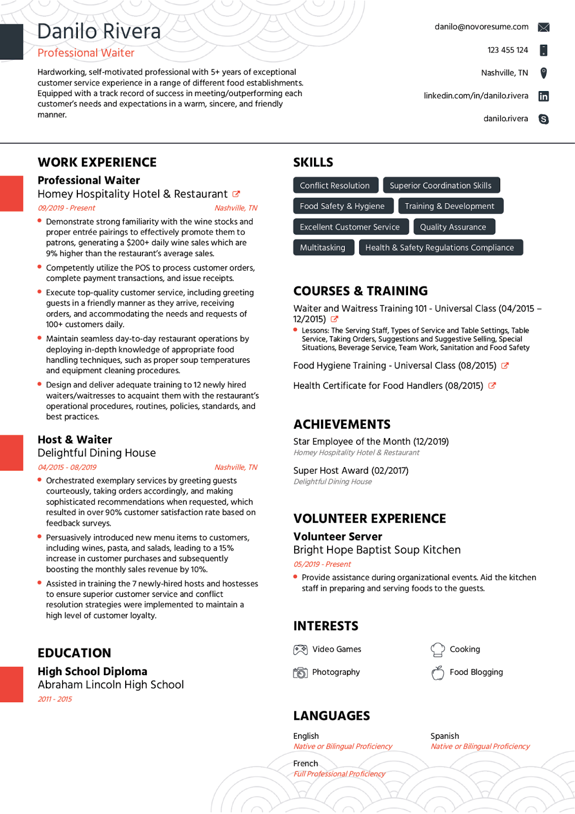 ats-friendly Professional Resume Template