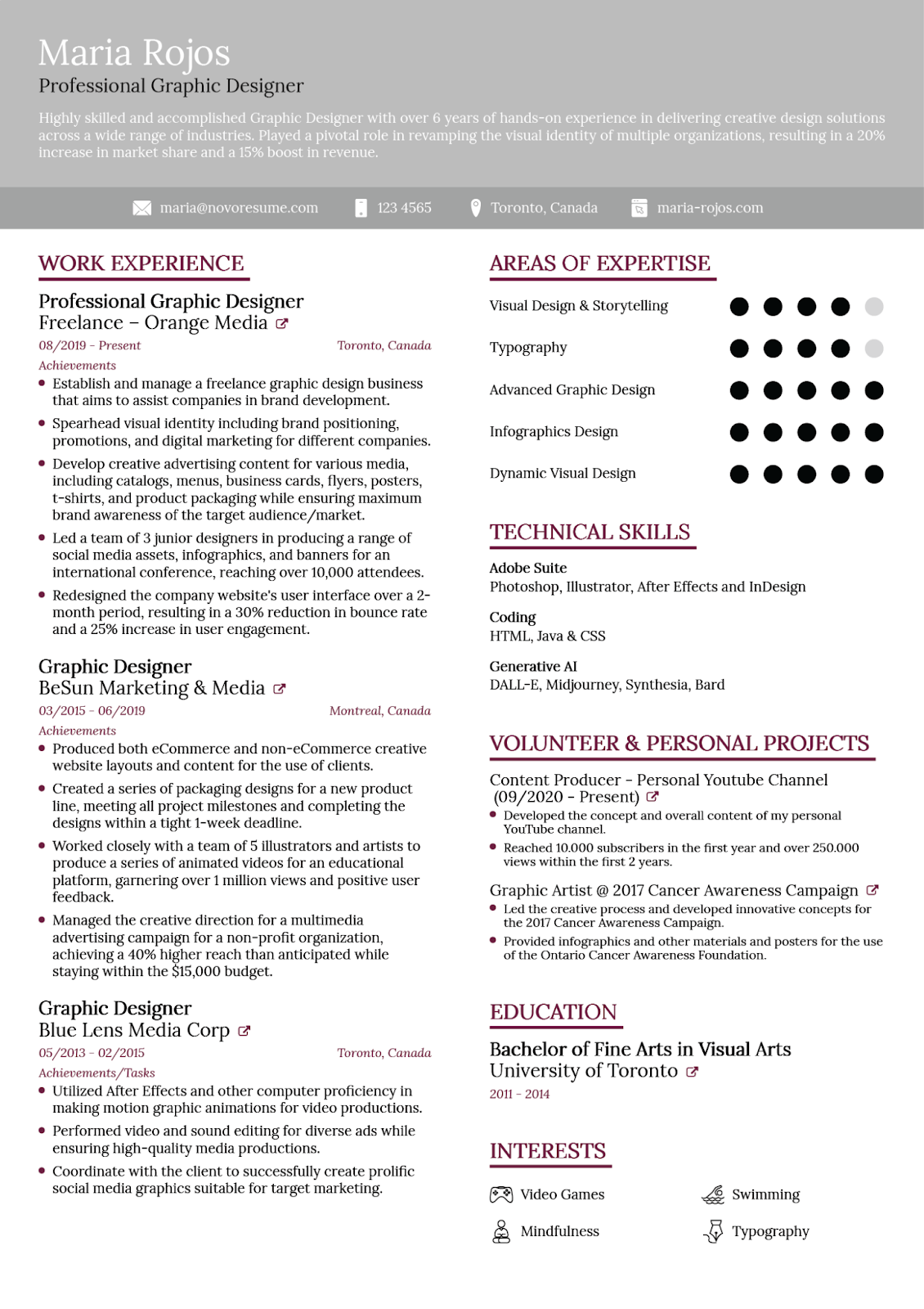 Creative ATS Resume Template