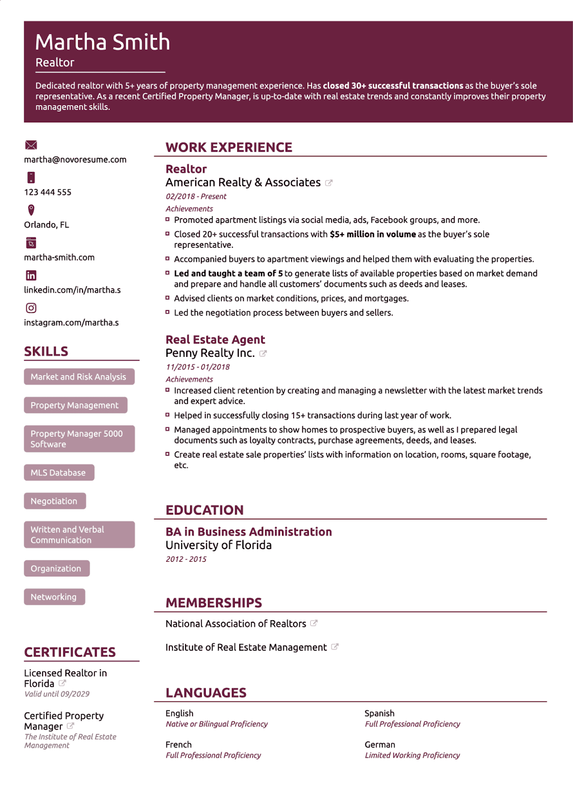 Functional ATS Resume Template