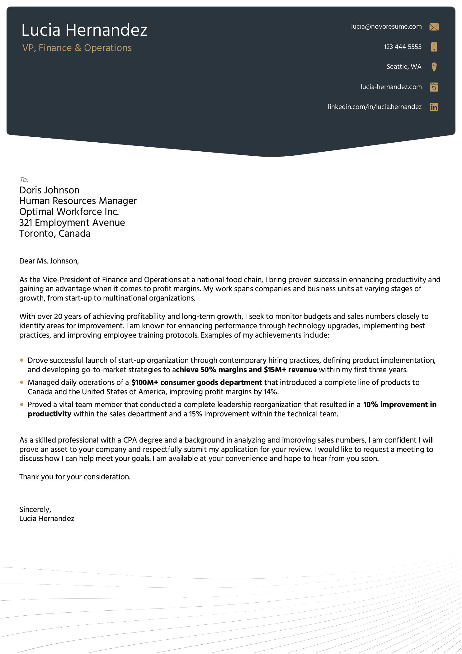 General Cover Letter Template