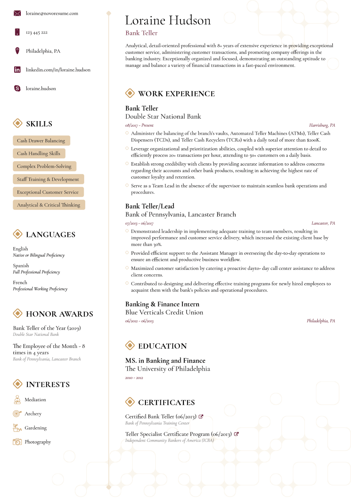 Minimalist ATS Resume Template