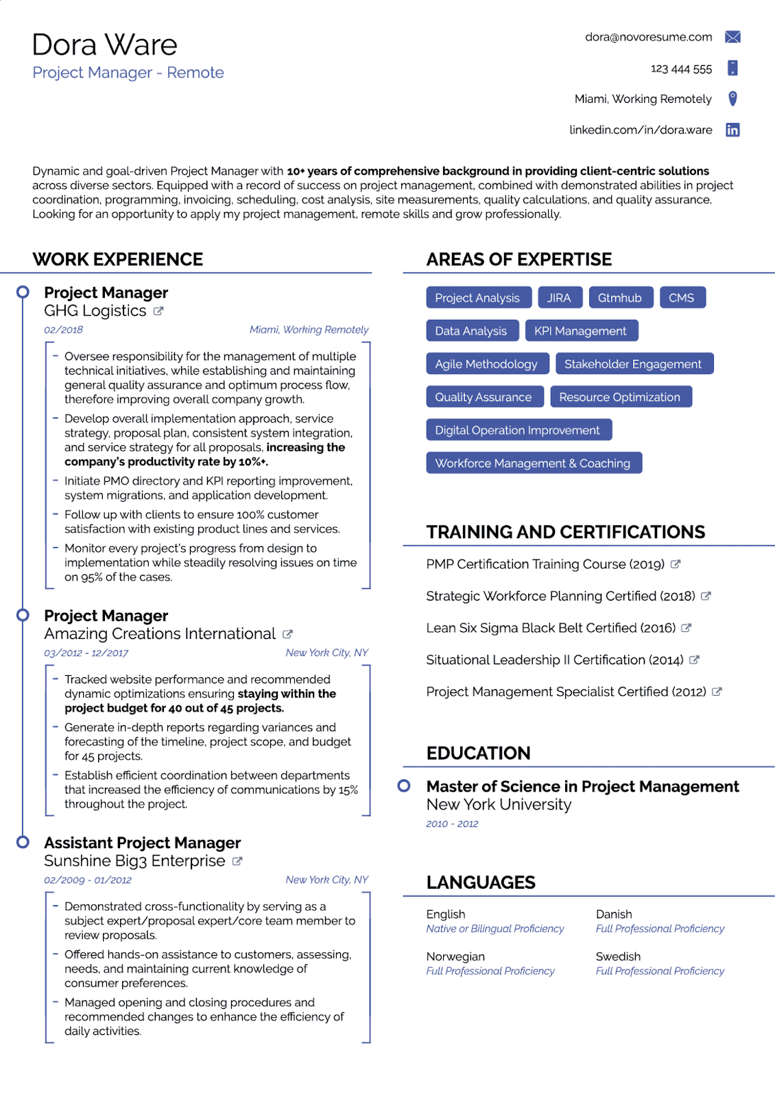 Modern ATS Resume Template