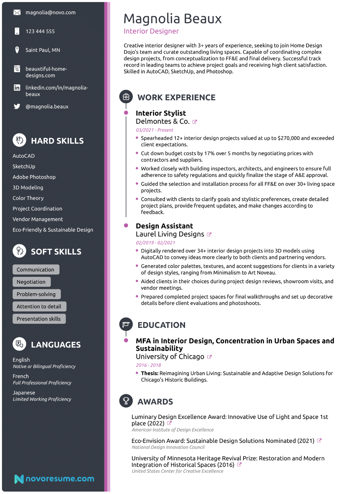 skill-based CV template PDF