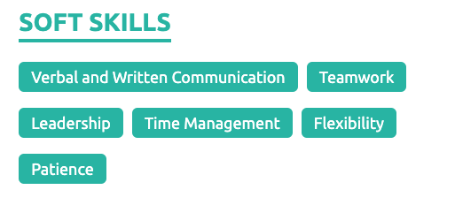 soft skills on resume