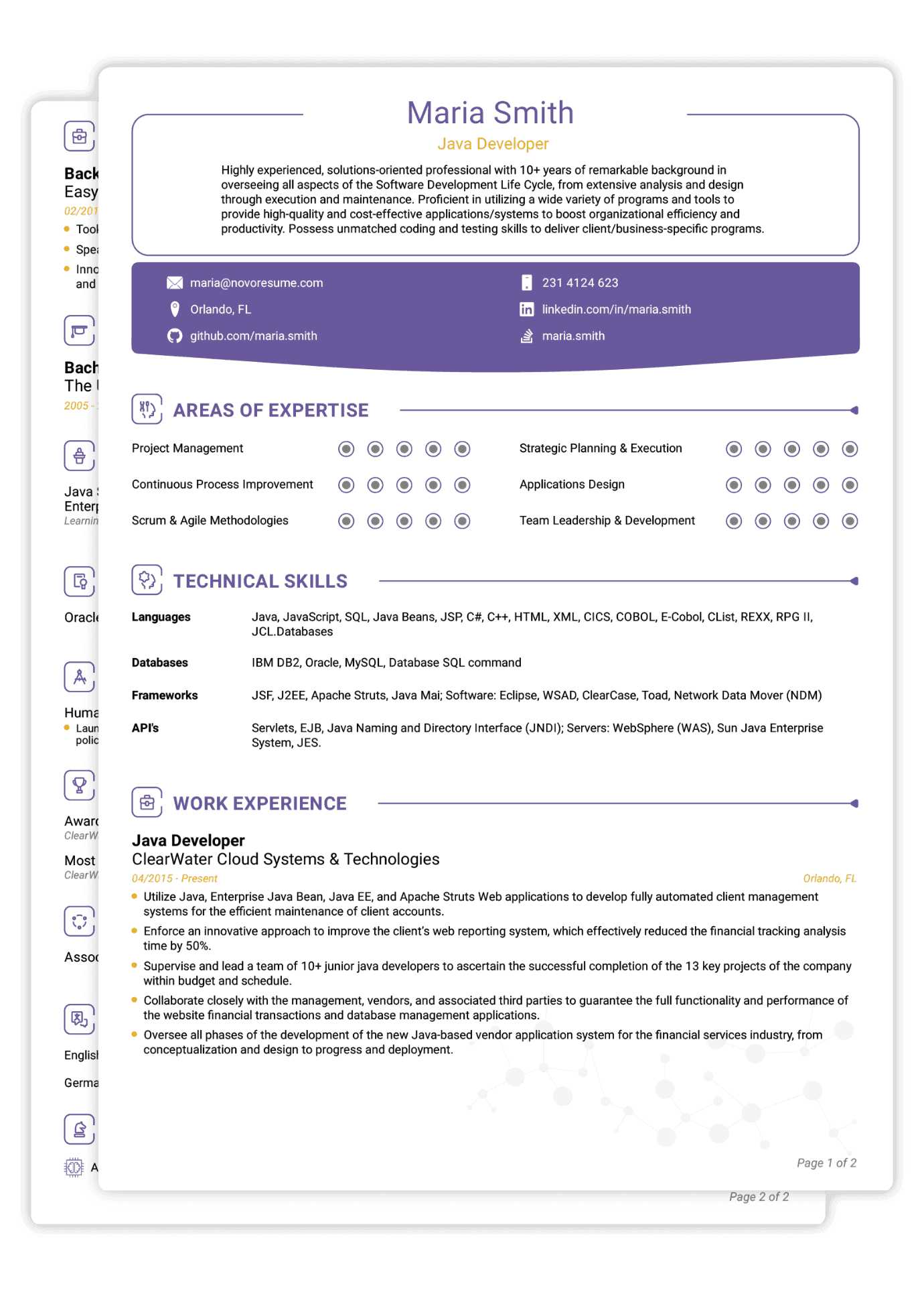 Combined CV Template